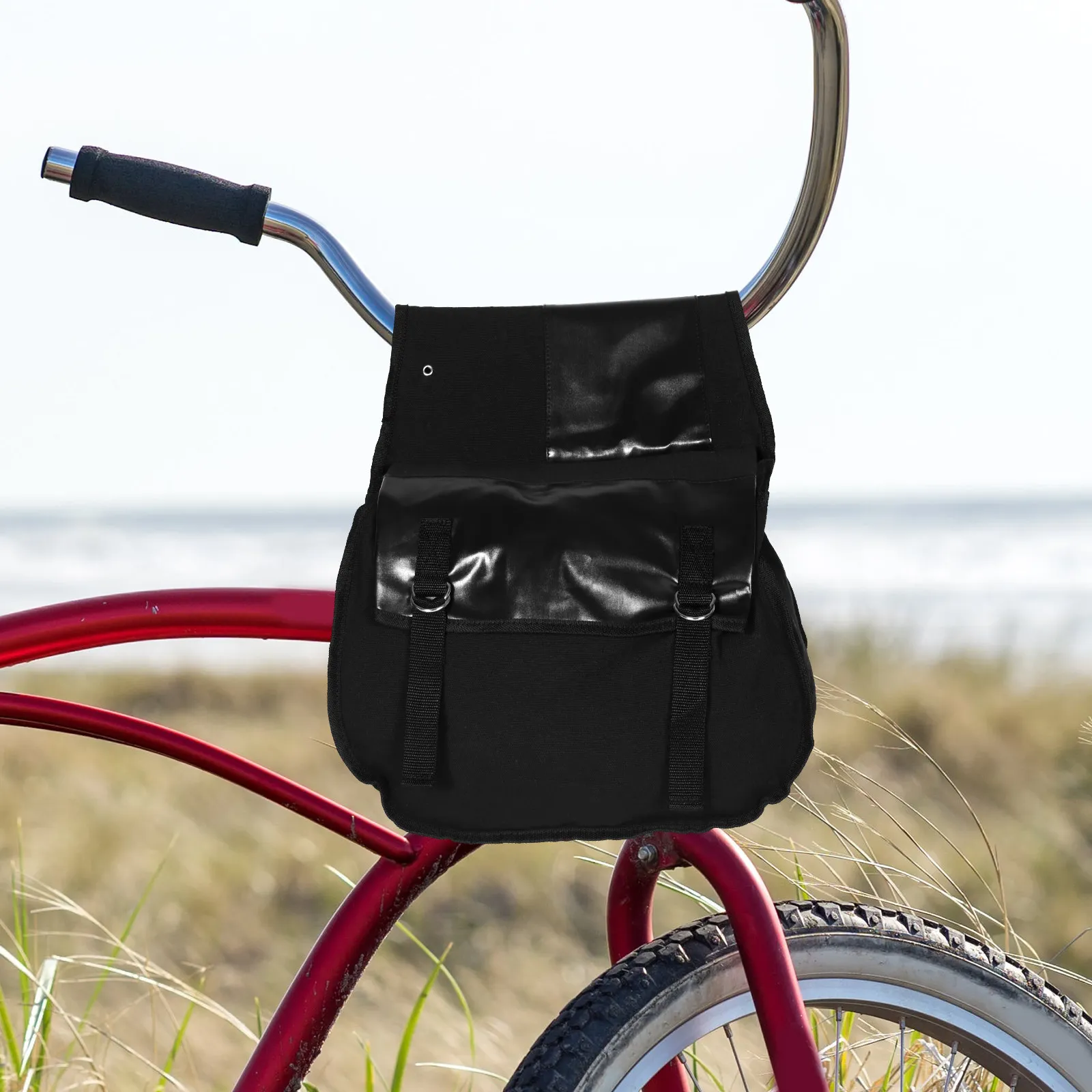 

Large Capacity Bike Bag for Mountain and Motorcycle Canvas Waterproof Dustproof Multifunctional Compartments Lightweight Cycling