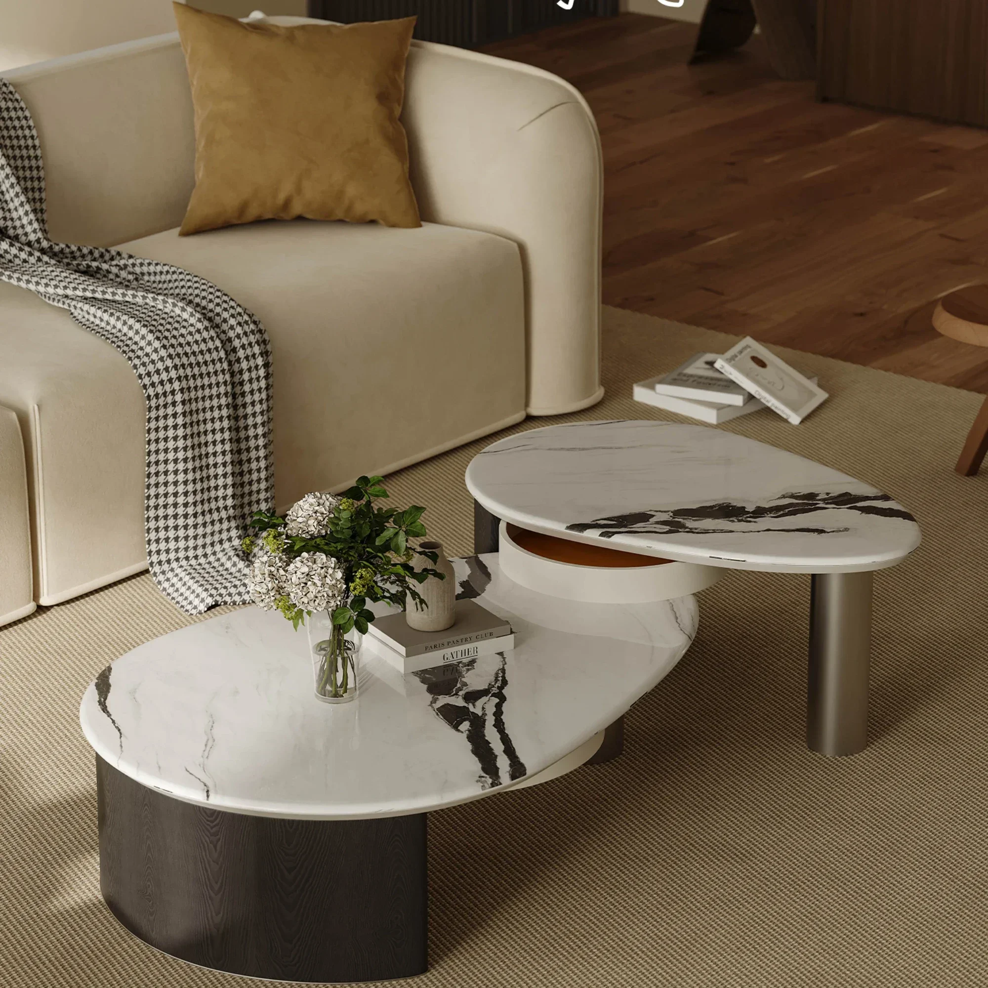 

Современная простая модель дизайнерской мебели из нержавеющей стали для небольших квартир 2023 года