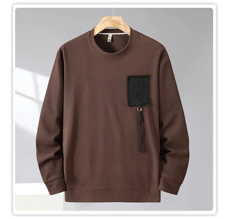 10XL 12XL Plus Size Sweatshirts Men Spring Autumn Sweatshirt Male Fashion Casual Pocket Patchwork Pullover Big Size 10XL