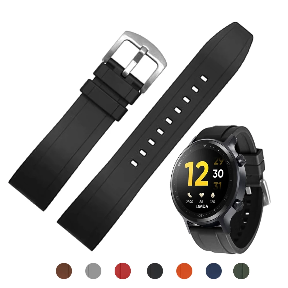 Sport Silikon Armband 20mm 22mm Für Realme Uhr 3 2/Uhr S Pro Silikon Armband Realme uhr band Zubehör