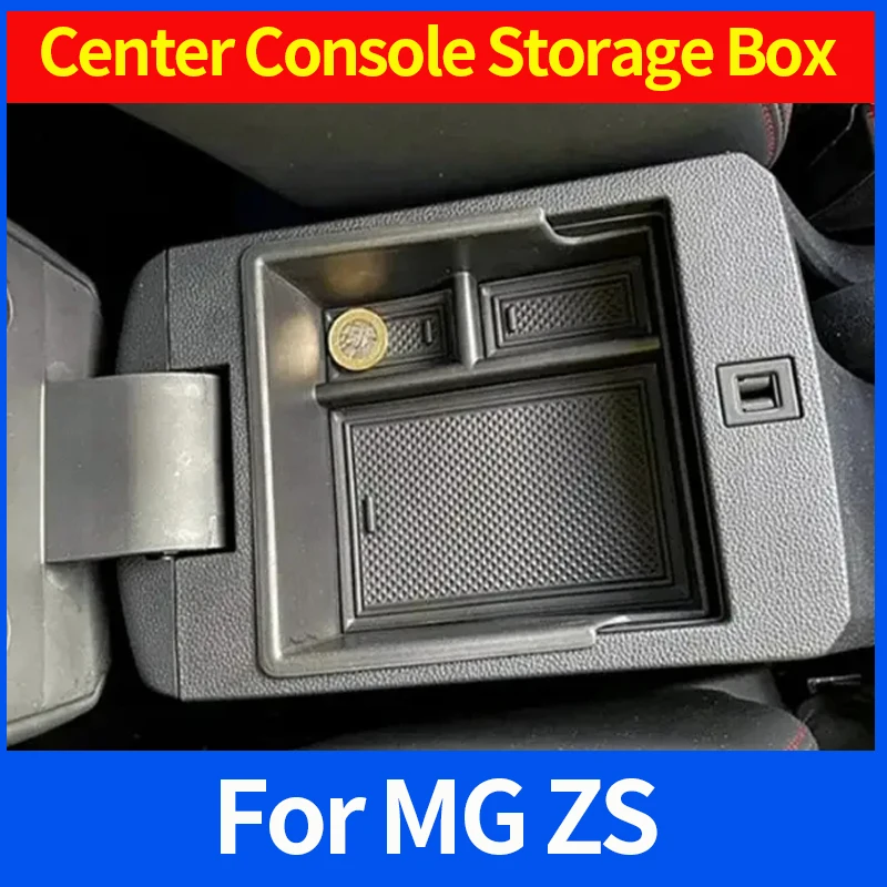 

For MG ZS 2022 2023 2024 Centre Console Organiser Armrest Glove Box Car Interior Tray Storage Accessories Box