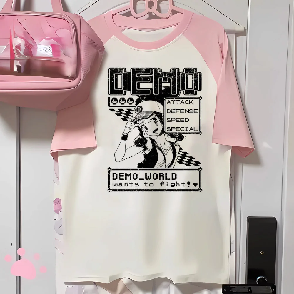 Y2k Cyber Manga Funny top women graphic quick dry casual wear t shirt girl funny clothing