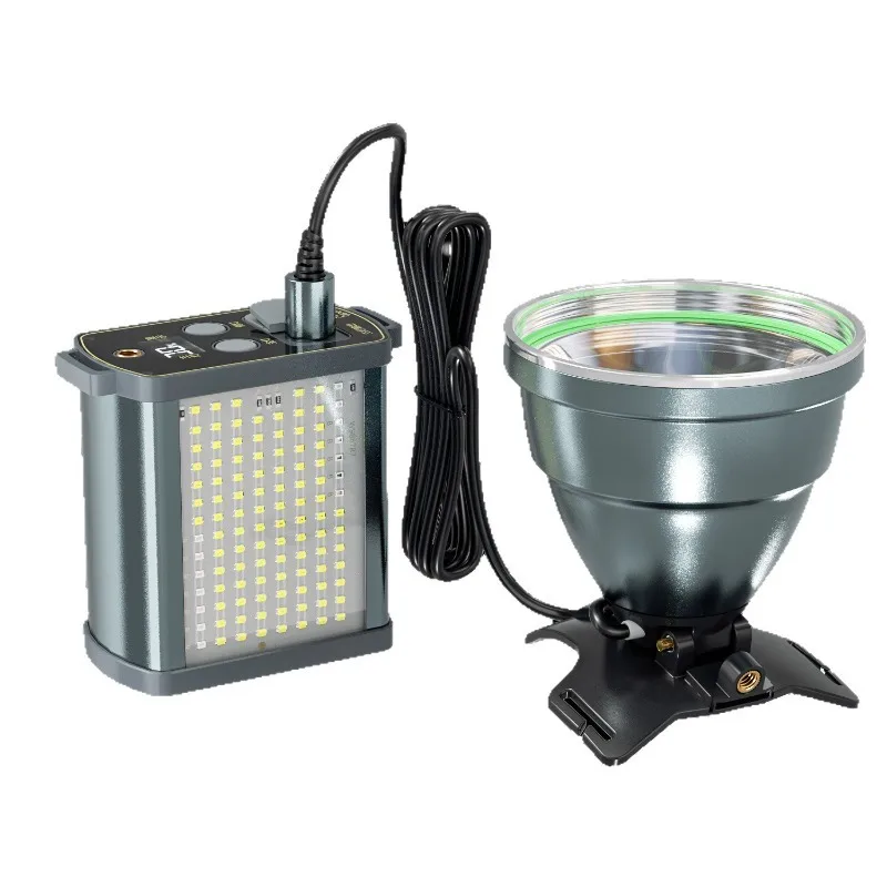 

High brightness rechargeable lithium battery headlamp cross-border outdoor night fishing waterproof split design