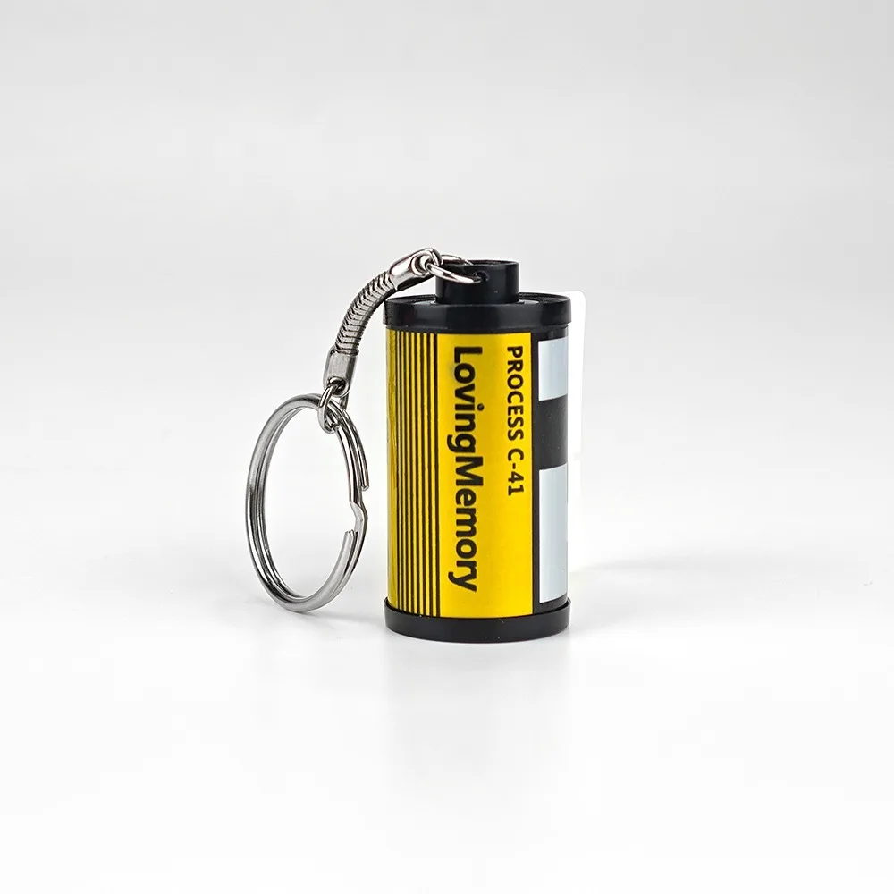 Dye Sublimation Heat Transfer Printing Keyring Double Sides DIY Blank Camera Film Keychain Creative Record Life