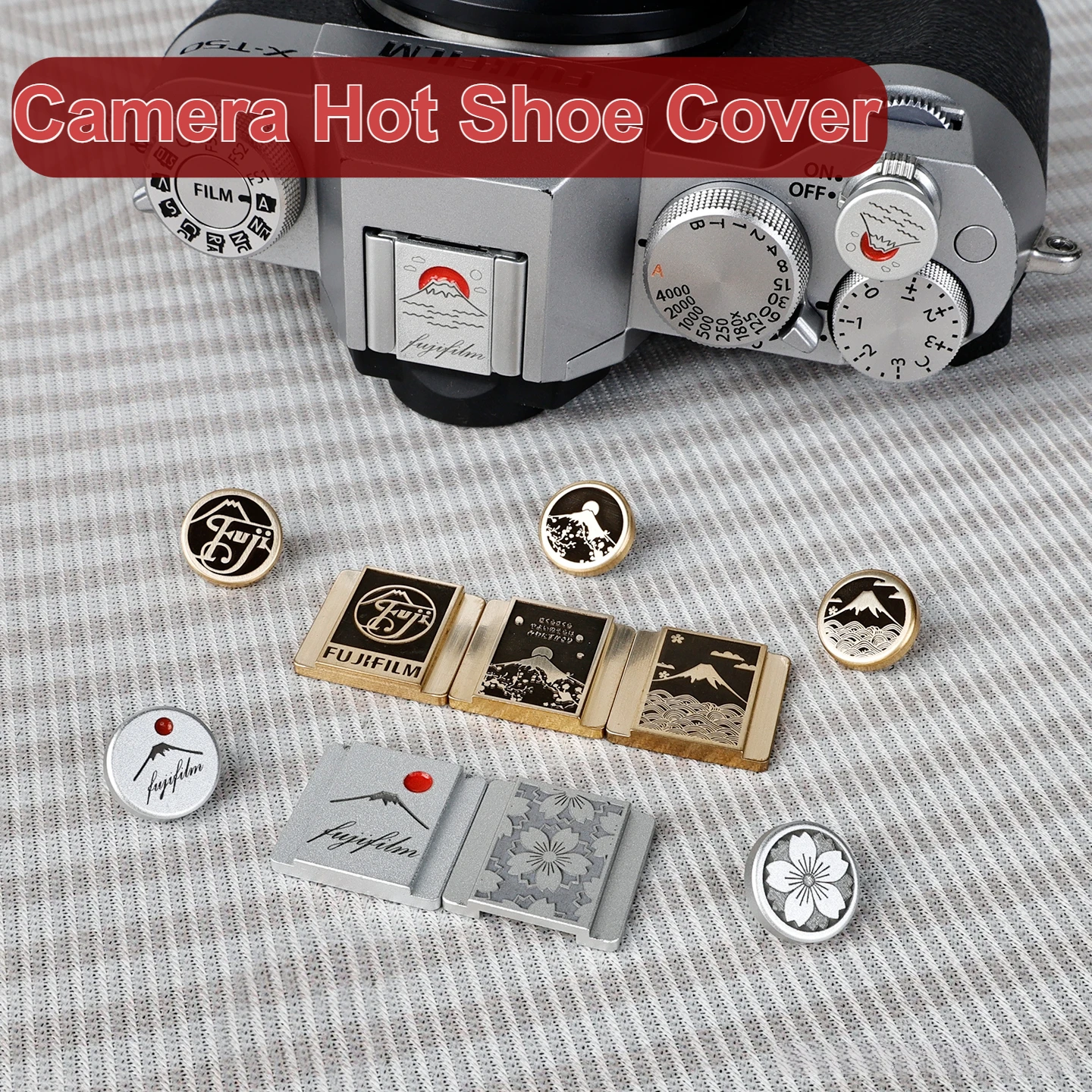 

Metal Camera Hot Shoe Cover Compatible For Fuji Canon Olympus Leica Nikon Photography Creative Decoration Dustproof Accessories