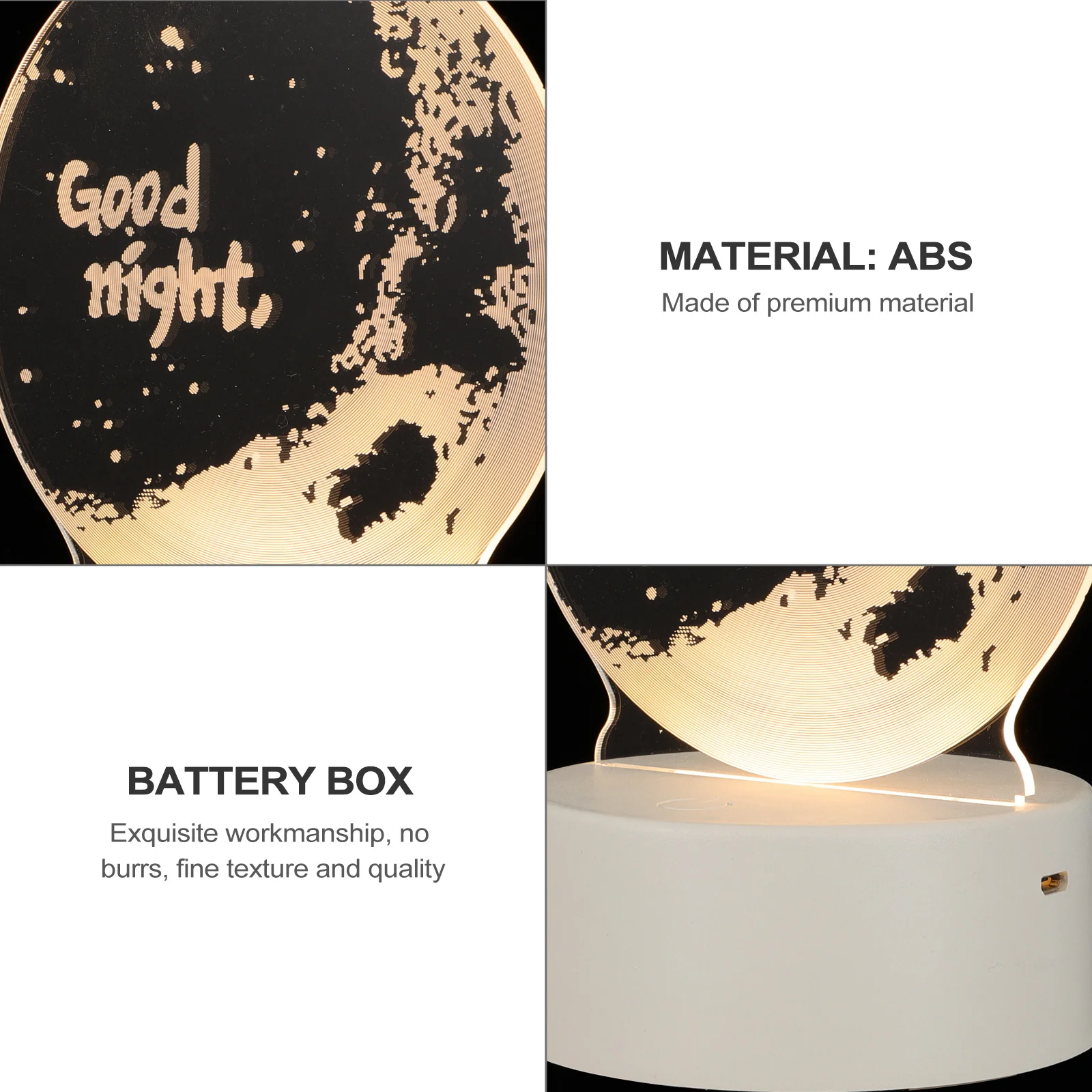 

1Set 3D Resin Night Lamp Colorful Lovely Eid Theme Desktop Bedroom Party Home Warm Light Creative Decorative Lighting