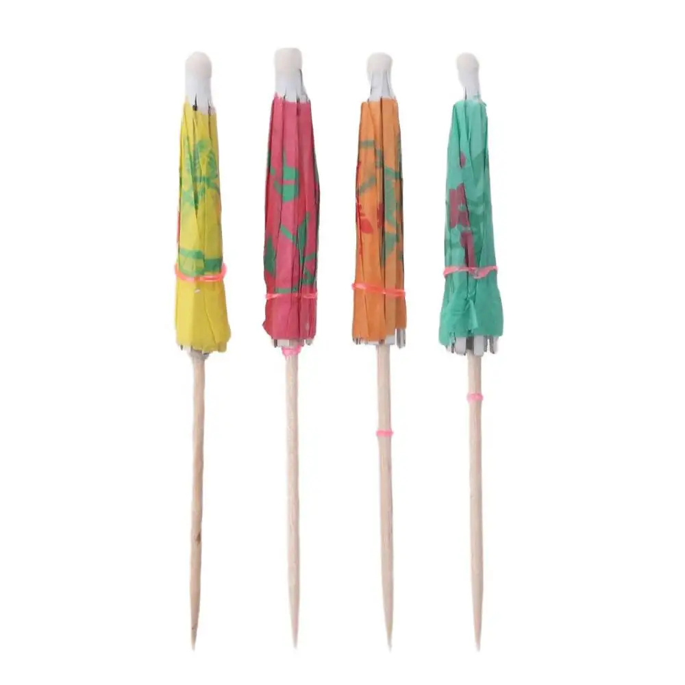 

Paper Cocktail Drink Umbrella Picks Multicolor Umbrellas Paper Handmade Mixed Color Mini Cocktail Sewing Accessories