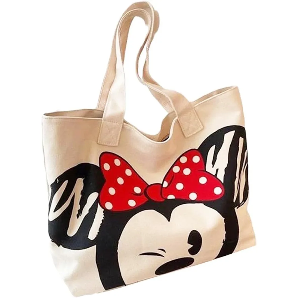 

Cute Tote Bag gift bag Party favor for Women, Reusable Canvas Tote Bag for Work Beach Travel with Zipper and Inner Pocket