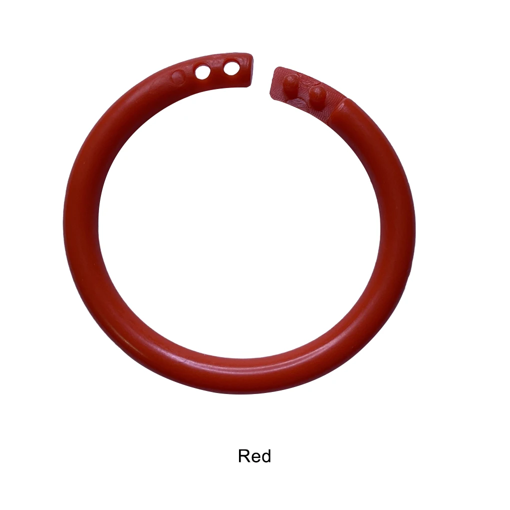 10pieces Connect Loose Objects Together With Loose Leaf Binder Rings - Flexible Plastic Rings For Cards