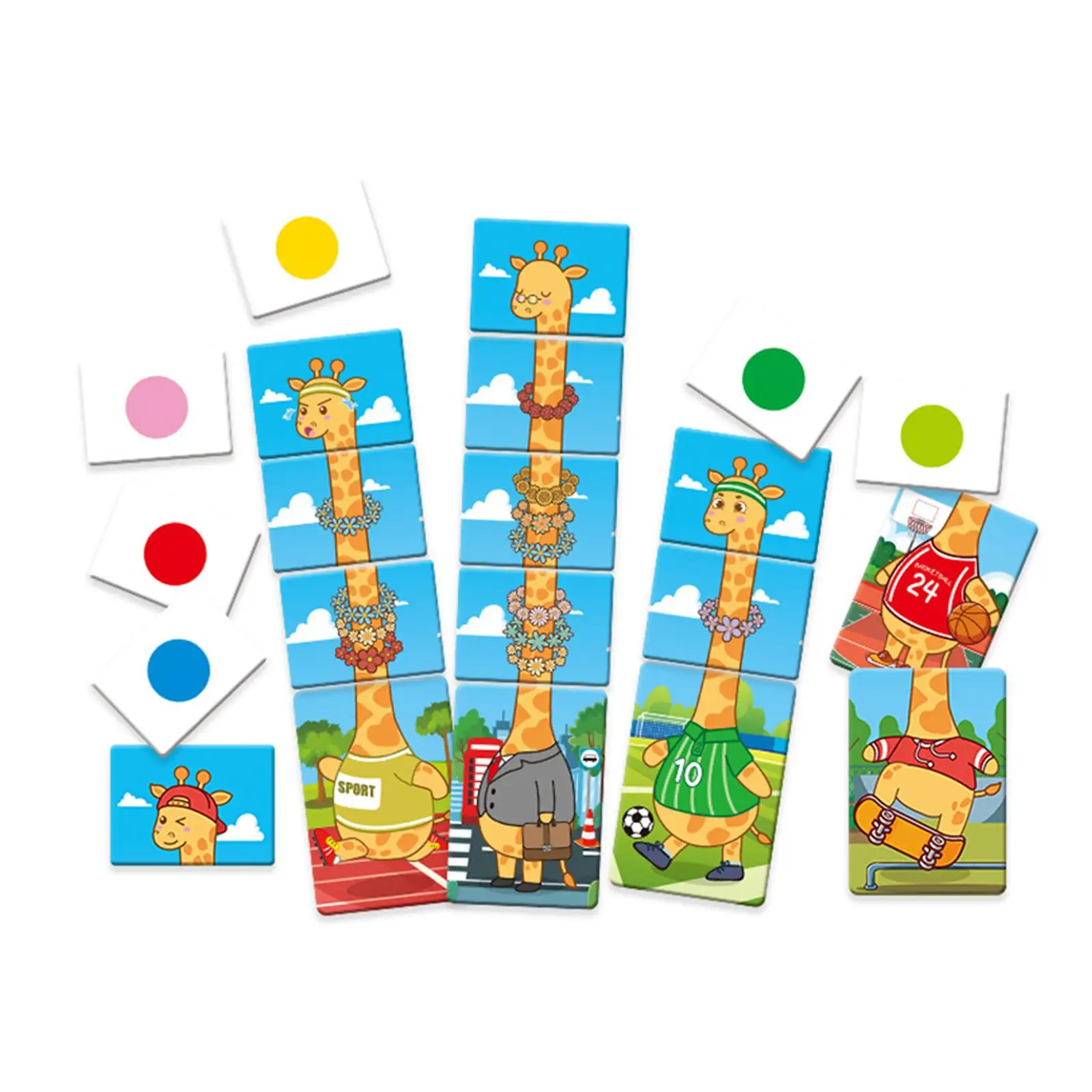 Giochi educativi Giraffa che indossa una ghirlanda Giocattoli didattici in età prescolare Formazione matematica per bambini di 3-8 anni Bambini piccoli