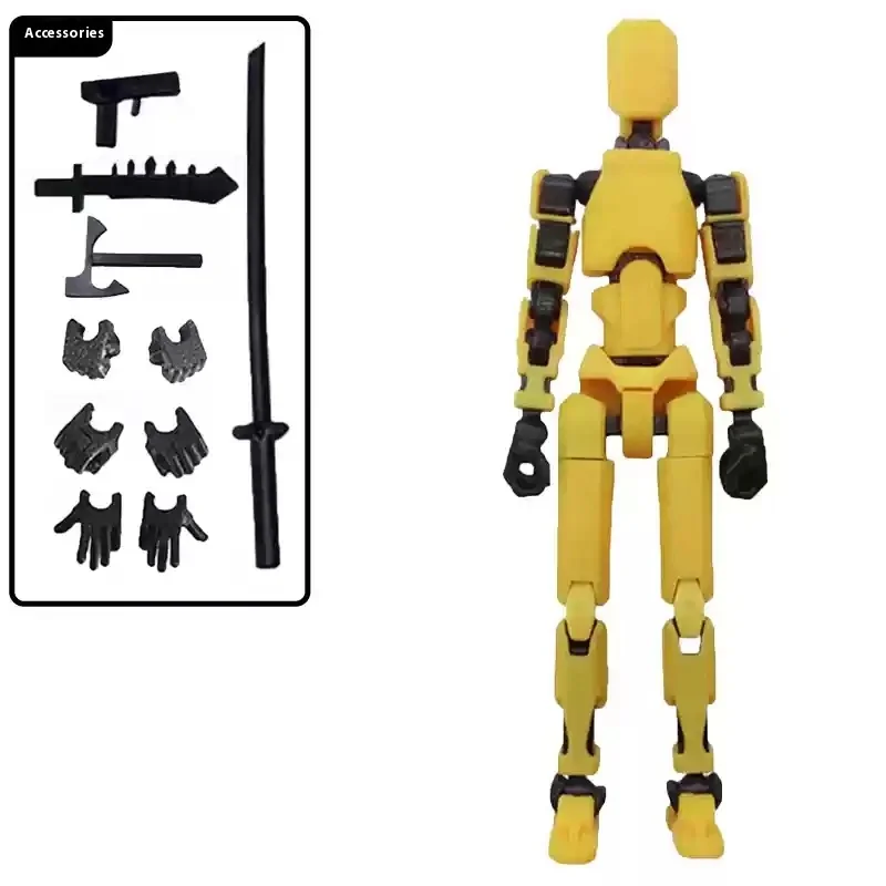 3rd Generation Lucky 13 Figure Toys Dummy 3d Printed Movable Shapeshift Robot Action Figuras Diy Mannequin Decompression Toys