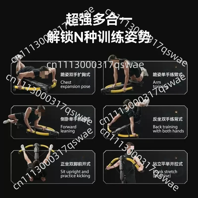 Auto Rebound Abdominal Trainer, Multifunctional Home Gym Equipment For Stomach Fat Workout Strengthen Core Muscle