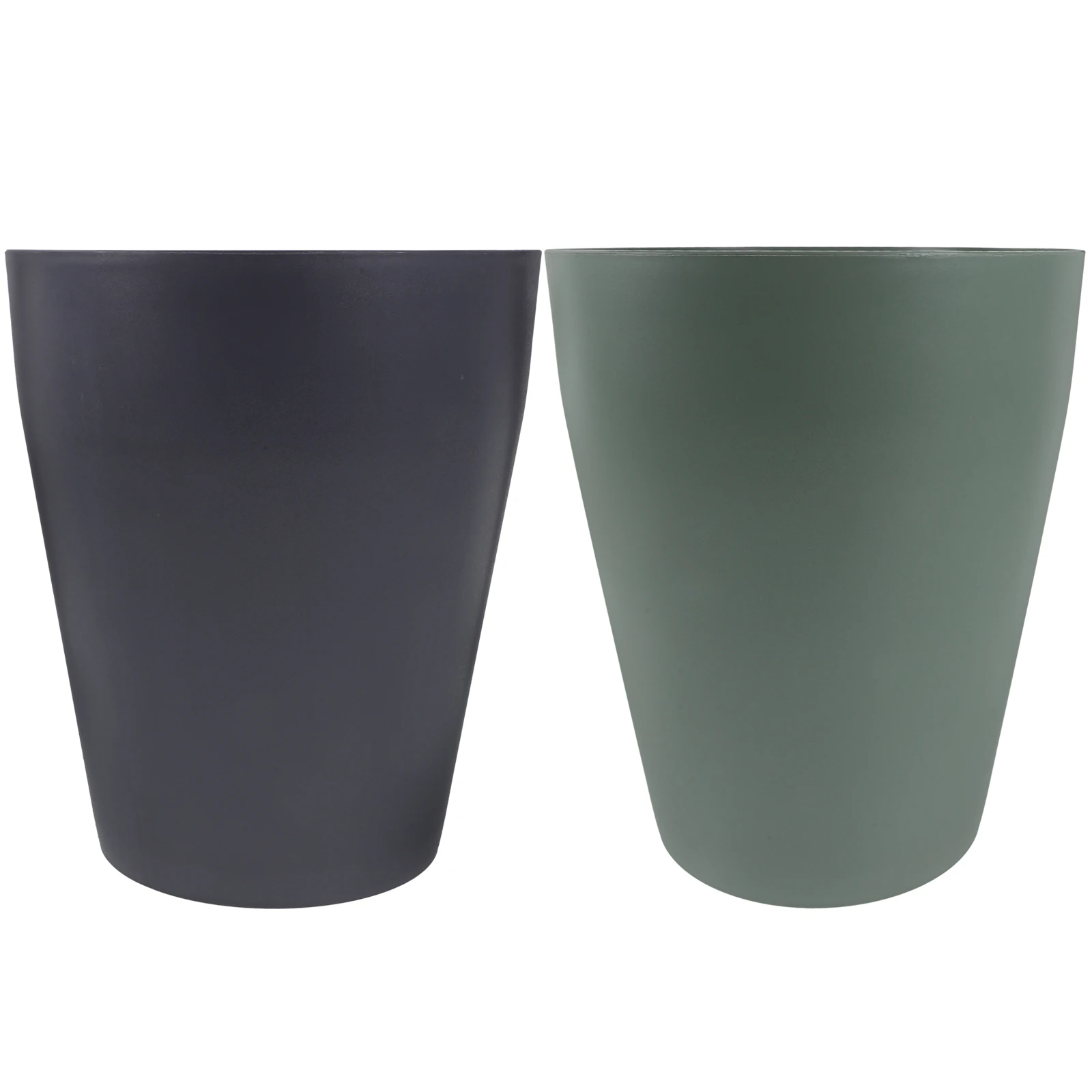 

2pcs Open Trash Cans Plastic Waste Baskets for Bedroom Bathroom Kitchen Small Green Garbage Can HouseholdTrash Bin
