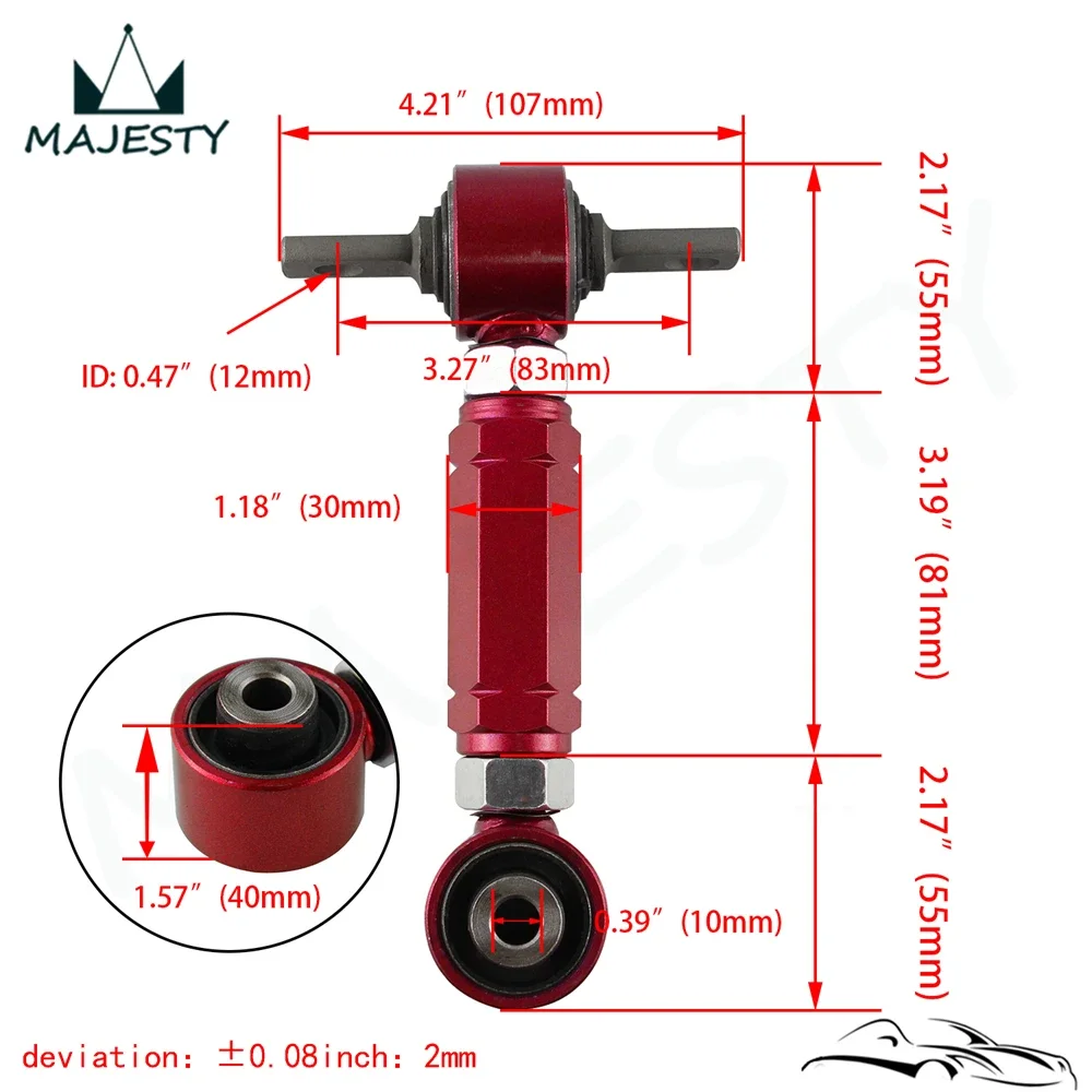 Lower Control Arm LCA+Front Upper+ Rear Camber Kit For 1996-2000 Honda Civic EK