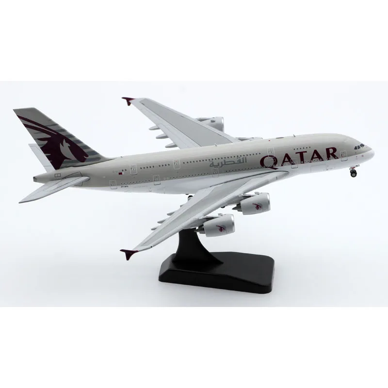 XX40046 Alloy Collectible Plane Gift JC Wings 1:400 QATAR Airlines AIRBUS A380 Diecast Aircraft Jet Model A7-APG With Stand