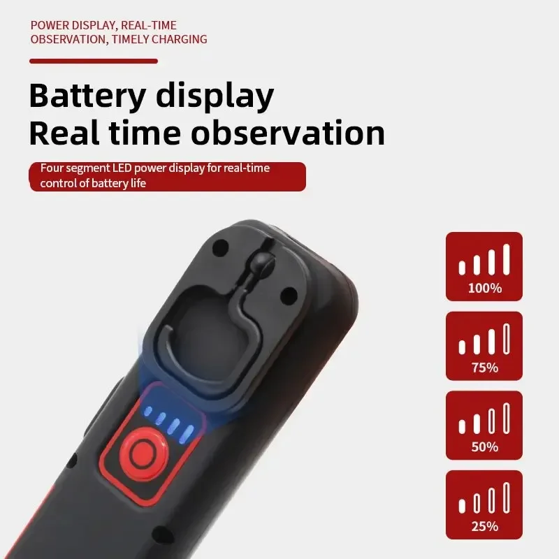 Portable USB Rechargeable Work Light Magnetic COB LED Flashlight Hanging Lamp with Built-in Battery Camping Torch Work light led