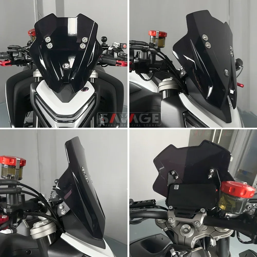 2025 For CFMOTO 450NK Windscreen Windshield For CF-MOTO 450 NK 2023 2024 Motorcycle Wind Shield Screen Wind Deflector and Holder