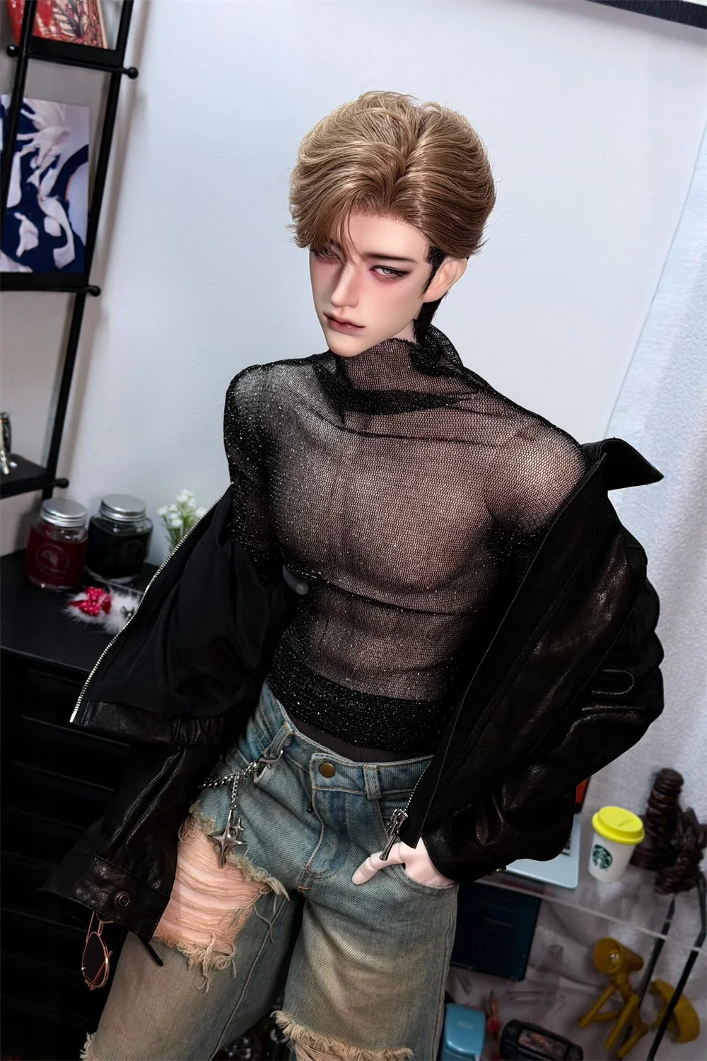 （customization 30day）BJD doll clothes suitable for 1/4 75 uncle size Cute Jacket clothing set doll accessories (1 points)