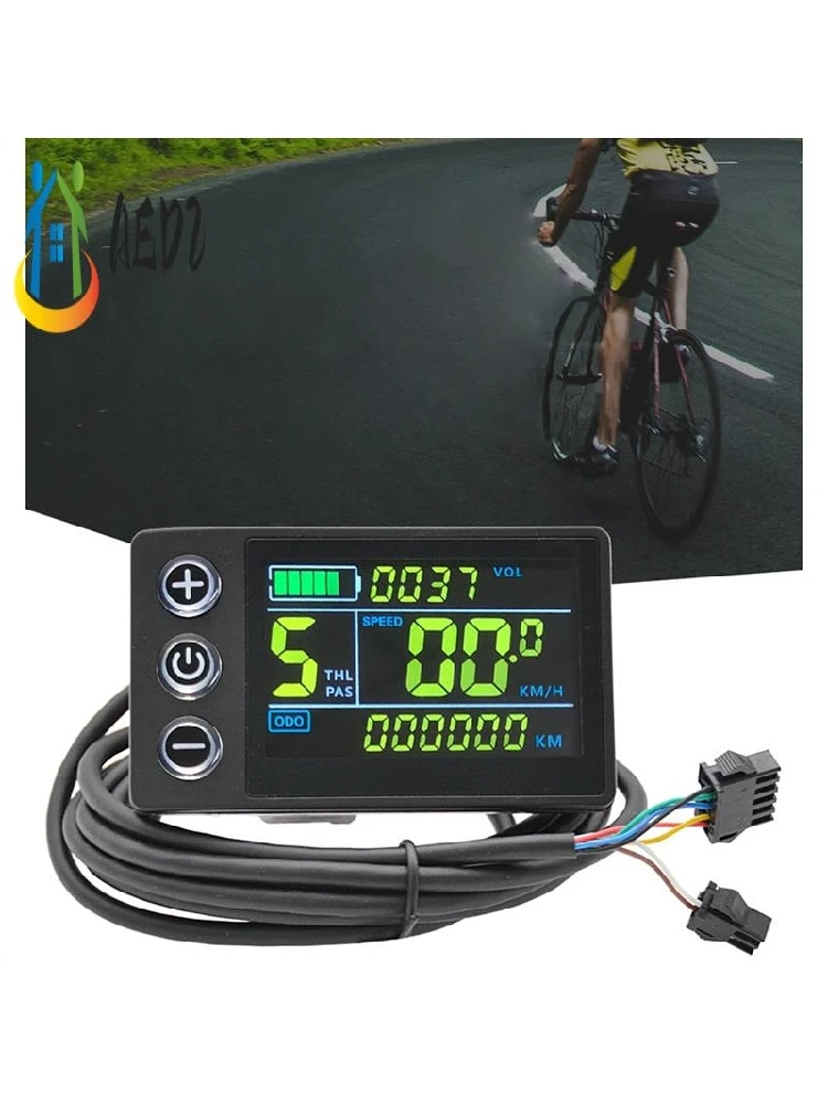 AliExpress AED2-S866 Electric Bicycle Display 24V/36V/48V Colorful LCD Screen Meter SM Ebike Power Assisted Scooter Control Dashboard