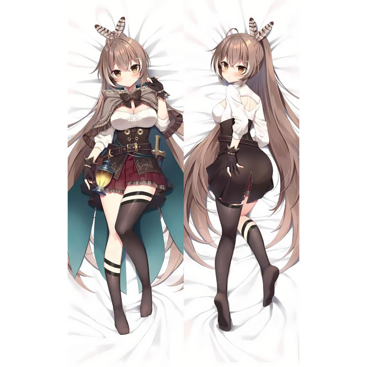 

Hololive Nanashi Mumei Dakimakura Waifu 2WAY Hugging Body Pillow Case Gift Anime Sexy Pillow Case Otaku Cushion Cover