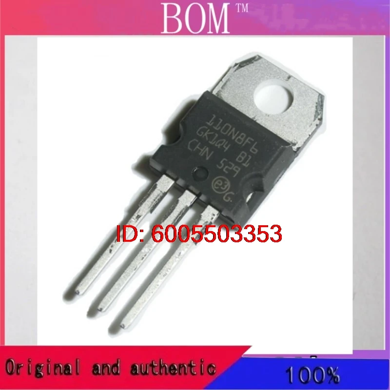 10pcs/lot Original MOSFET STP110N8F6 110A80V 110N8F6 TO-220 Transistor 100% New and Genuine