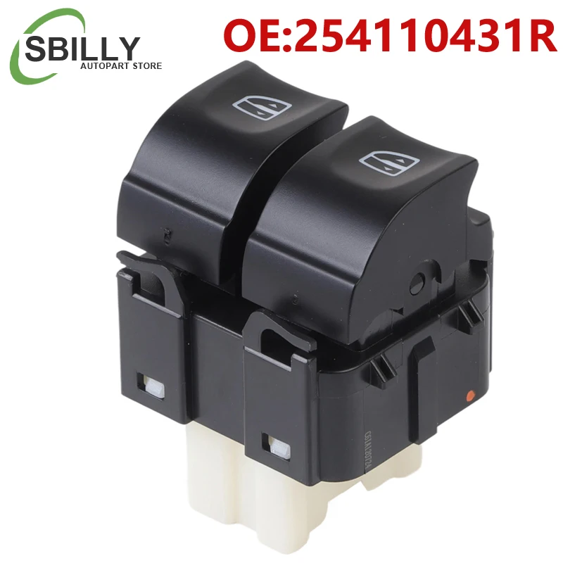 Botão do Interruptor Elétrico de Vidro Único 254110431R 254118617R 254117499R para Renault Trafic Dacia Mercedes Benz