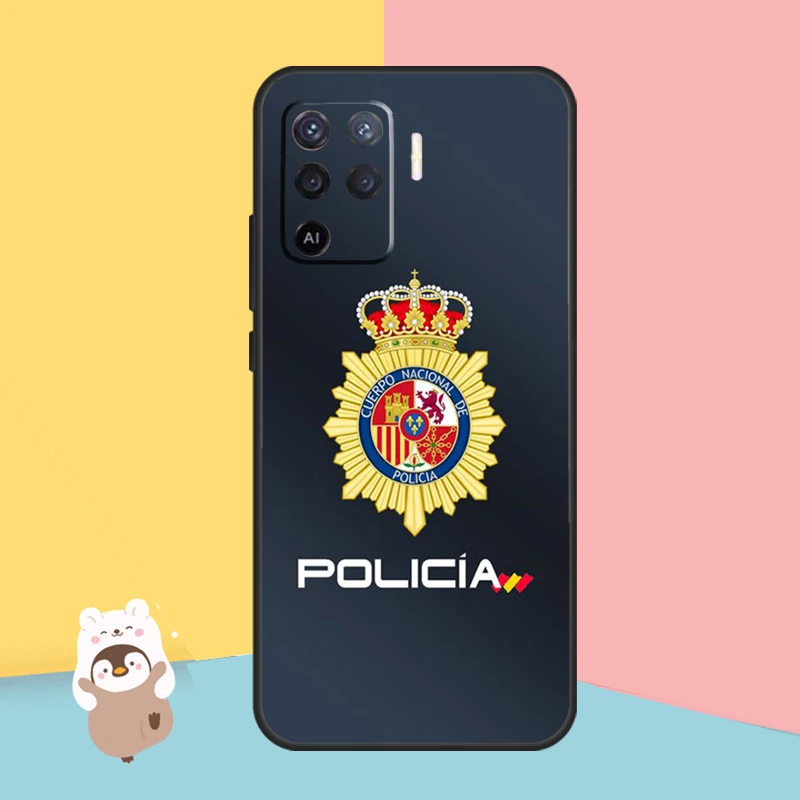 Spain National Police Logo Case For OPPO Find X5 X3 Lite Pro A15 A16 A52 A72 A5 A9 A31 A53 A83 A93 A54 A74 A94 Cover