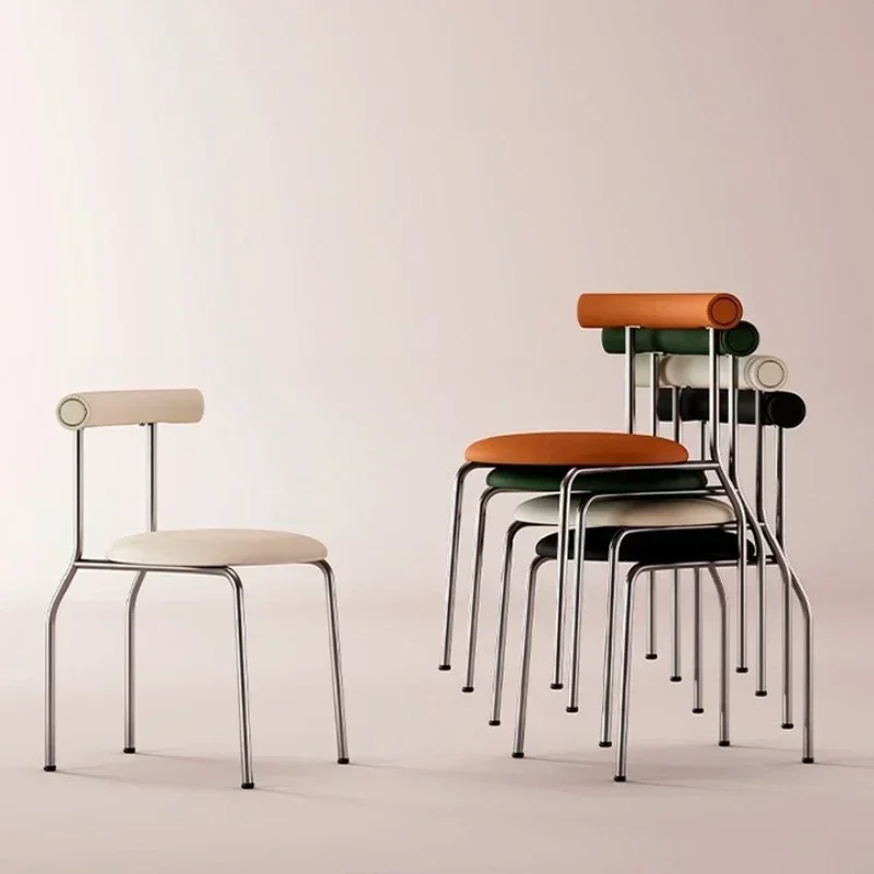 

Vintage Design Dining Chair Modern Accent Chairs Living Room Furniture Storage Kitchen Luxury Fotel Ogrodowy Minimalist Nordic