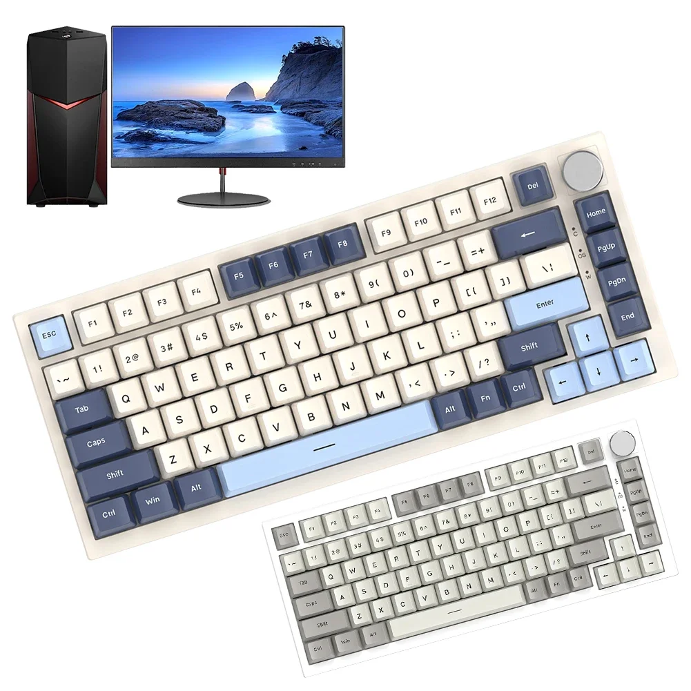 

K85 Magnetic Axis Keyboard USB Interface Mechanical Gaming Keyboard Hot-Swappable E-Sports Gaming Keyboard for Laptop Desktop PC