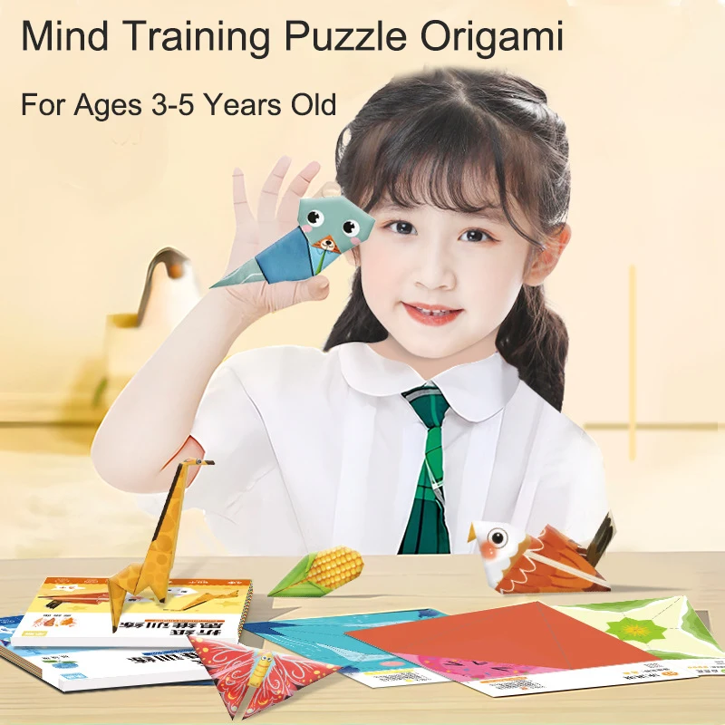 

Thinking Training Puzzle Origami Enlightenment Children's Handmade Paper Cutting Creative DIY Making Materials Special Paper