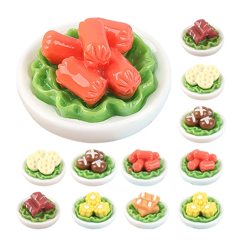 12 ชิ้น โมเดลผักจิ๋ว น้ำหนักเบา ไม่แตกง่าย ของตกแต่งบ้านจิ๋ว อาหารจิ๋ว โมเดลอาหารจิ๋ว