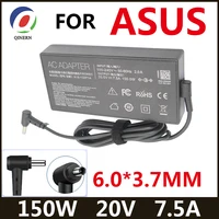 Cargador de 20V 7.5A 150W 6,0*3,7mm adaptador de CA para portátil ASUS Rog FX95D VX60G TUF Gaming A15 FX506lu FX705G FX86FE T9750