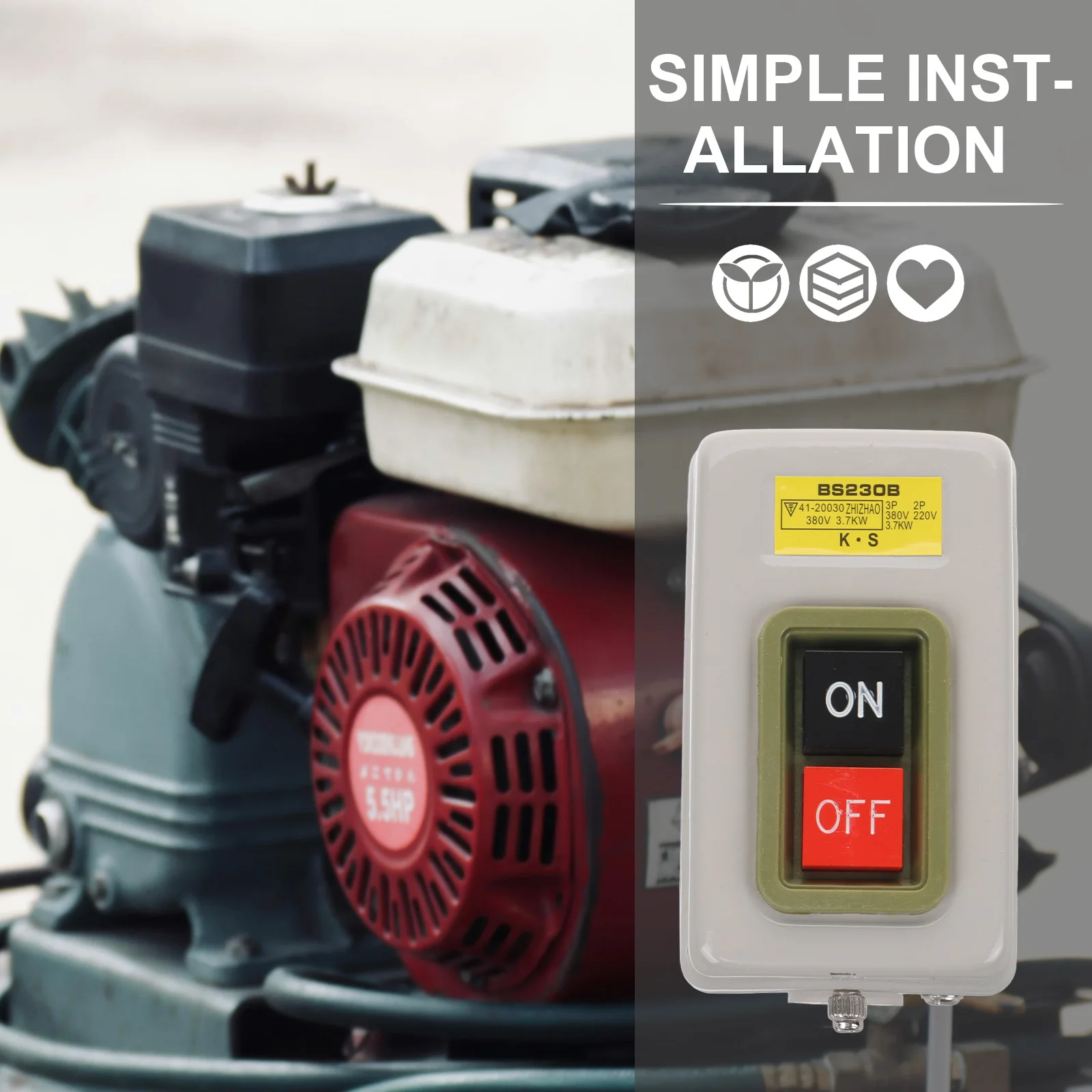 

Блок управления кнопкой питания, кнопочный кулисный переключатель света, переключатель стартера, тумблер с подсветкой, железный, беспроводной, совместимый