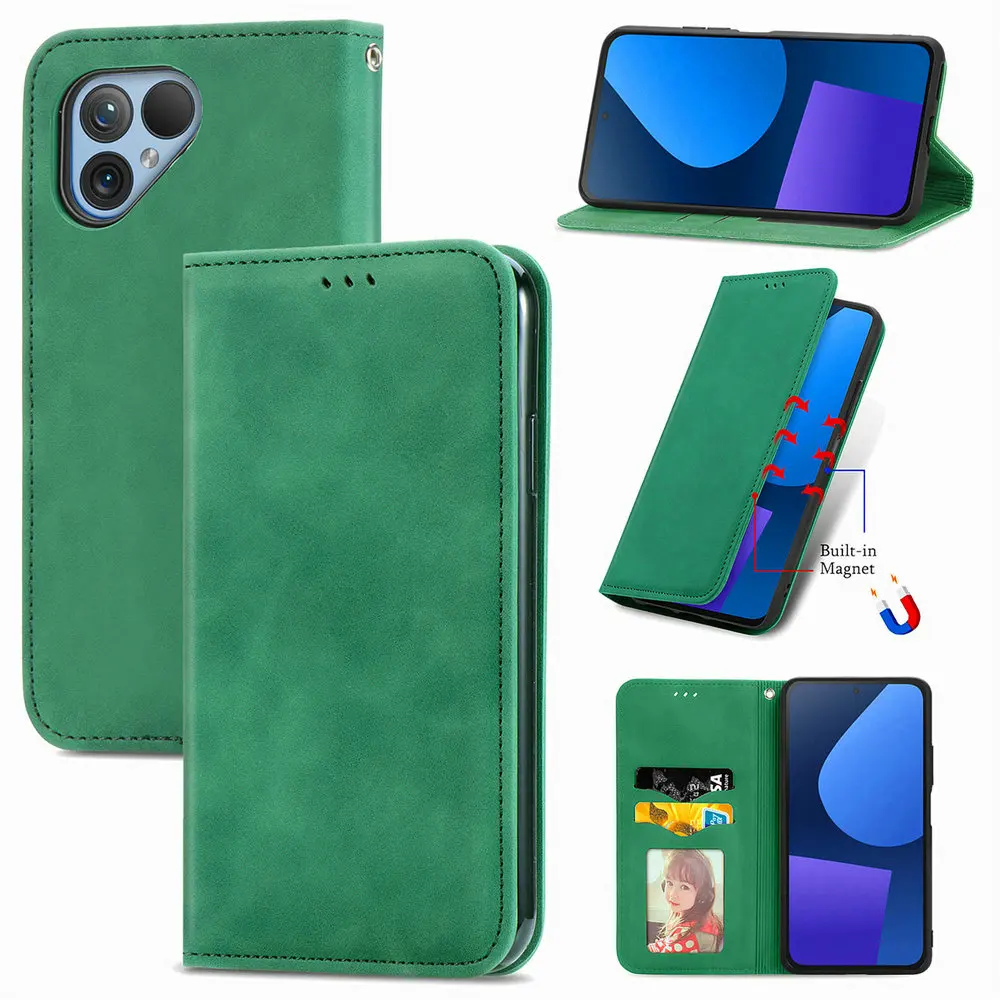 FairPhone5 6 5G Flip Case Leather Smooth Wallet Card Funda dla Fair Phone 6 Case 360 Protect Book Shell FairPhone 5 Fair Phone5 — zdjęcie produktu 5