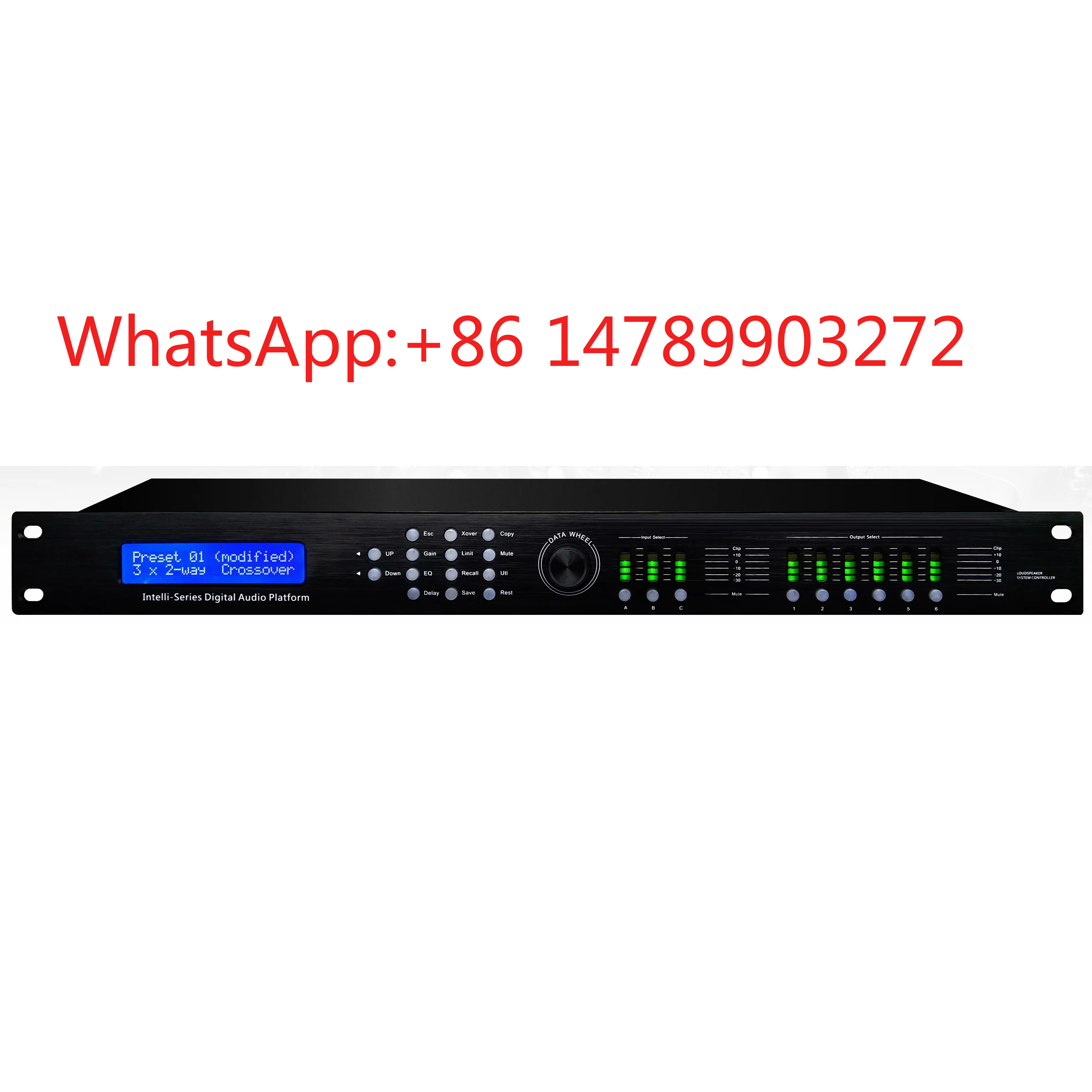 3 In 6 Out Metal DSP Processor Line Array Speaker Management System