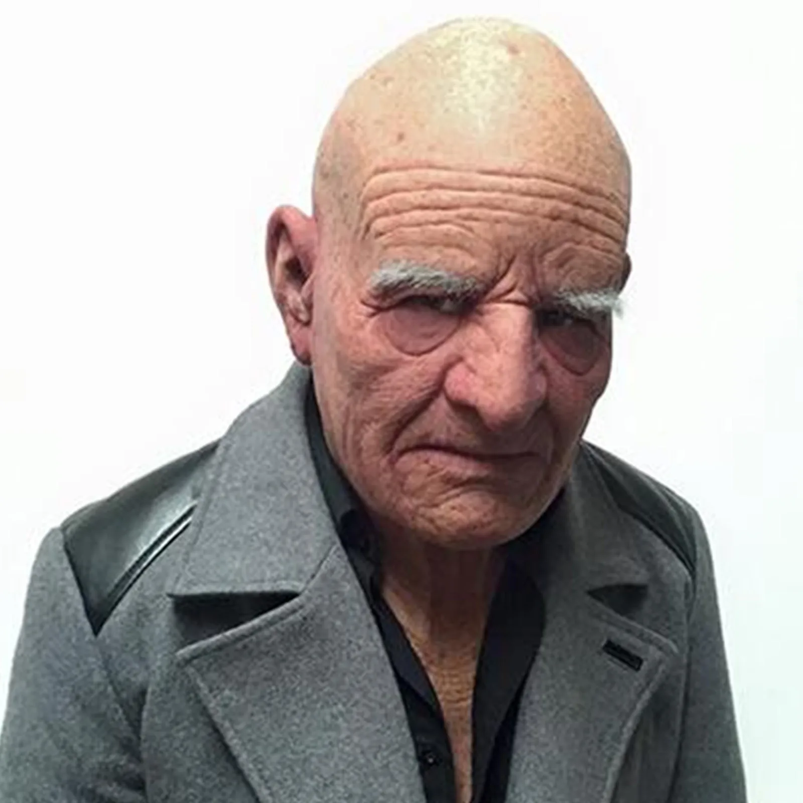 2025 Halloween Nuovo Horror Calvo Vecchio Maschera Simulazione Nonno Costume Festa Puntelli Divertenti Costumi Spaventosi