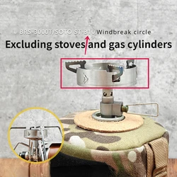 Camping Gear for BRS-3000T Super Light Pure Titanium Windproof Ring for SOTOST310 Spider Stove Adaptation Outdoor Equipment New