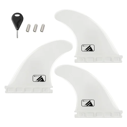 Imagen 2 del producto Aletas de Surf AQUBONA, de Una o Dos Aletas, para Tabla de Surf Longboard, Paddleboard, Juego de Aletas Thruster, Estilo 437