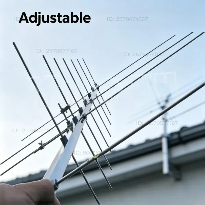 Portable Foldable UV Dual Band Handheld Yagi Antenna For ISS SSTV Satellite Signal Reception