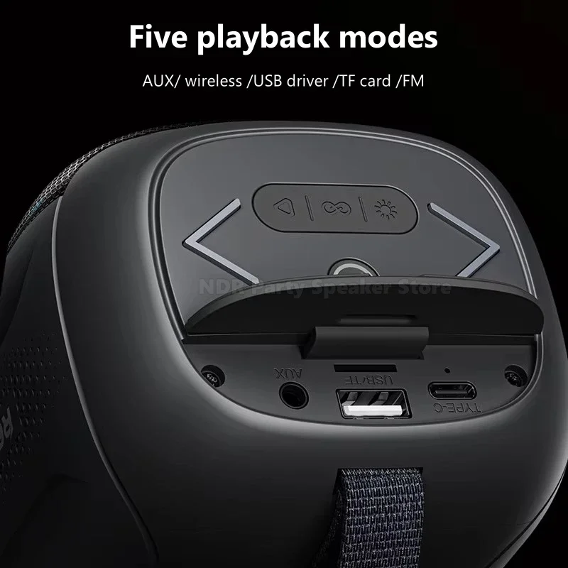 RB-M11 alta qualidade mini festa rgb iluminação sem fio bluetooth alto-falante portátil piscando led ao ar livre inteligente subwoofer à prova dwaterproof água