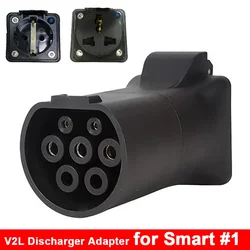 EV Car V2L Discharger Adapter Type 2 to 220V Universal EU Schuko Socket Electric Car Discharger Converter for Smart #1