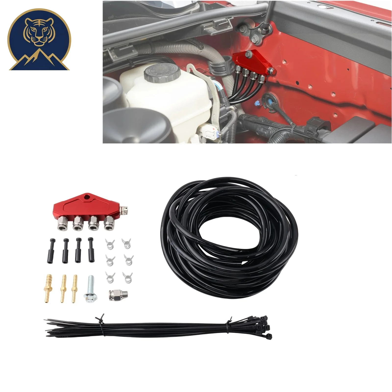 

For Toyota 4Runner - Universal Differential Breather Relocation Kit with 6 Meter Polyurethane Hose