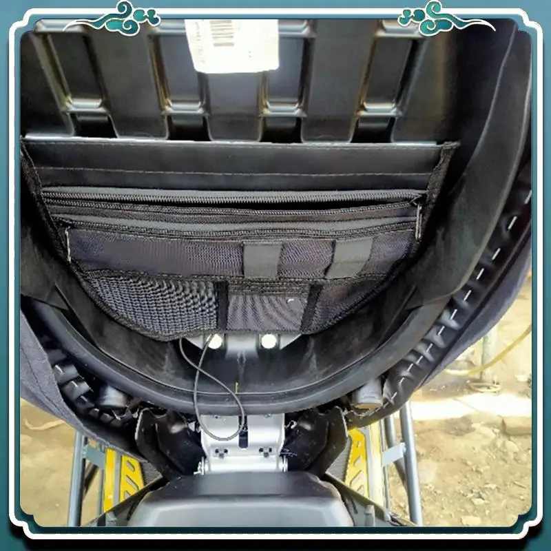 

ABTU-Canvas Bag Under Seat Organizer Document Small Object Storage Bag For YAMAHA NMAX 155 V1/V2