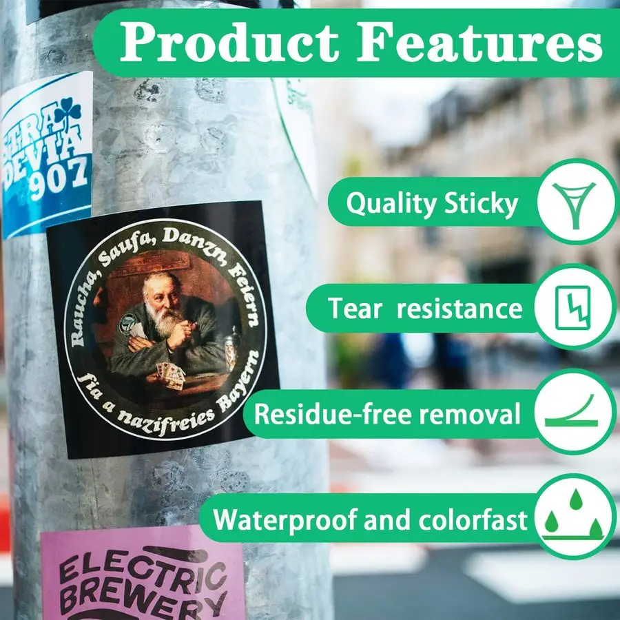 Glossy Printable Vinyl Sticker Paper for Inkjet Printer 150 Sheets 8.5x11 Adhesive White Labels Decal Papers