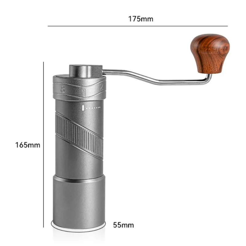 BANLEE Manual Coffee Grinder Numerical External Setting Stainless Steel Conical Burr Fit Drip Coffee Espresso Barista Gifts