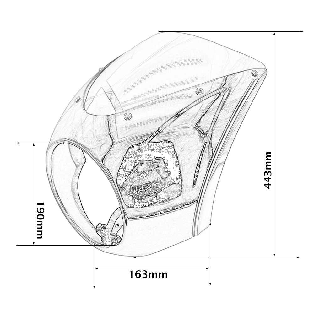 Rock And Roll Cockpit Fairing Decoration Windshield Headlight Windscreen Kit Fits For BMW R18 100 Years R 18 Classic 2020-2024