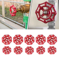 10pcs Metal Hose Bib Replacement Handle Globe Valve Handwheel Round Home Hardware Accessories 6x6cm/7x7cm