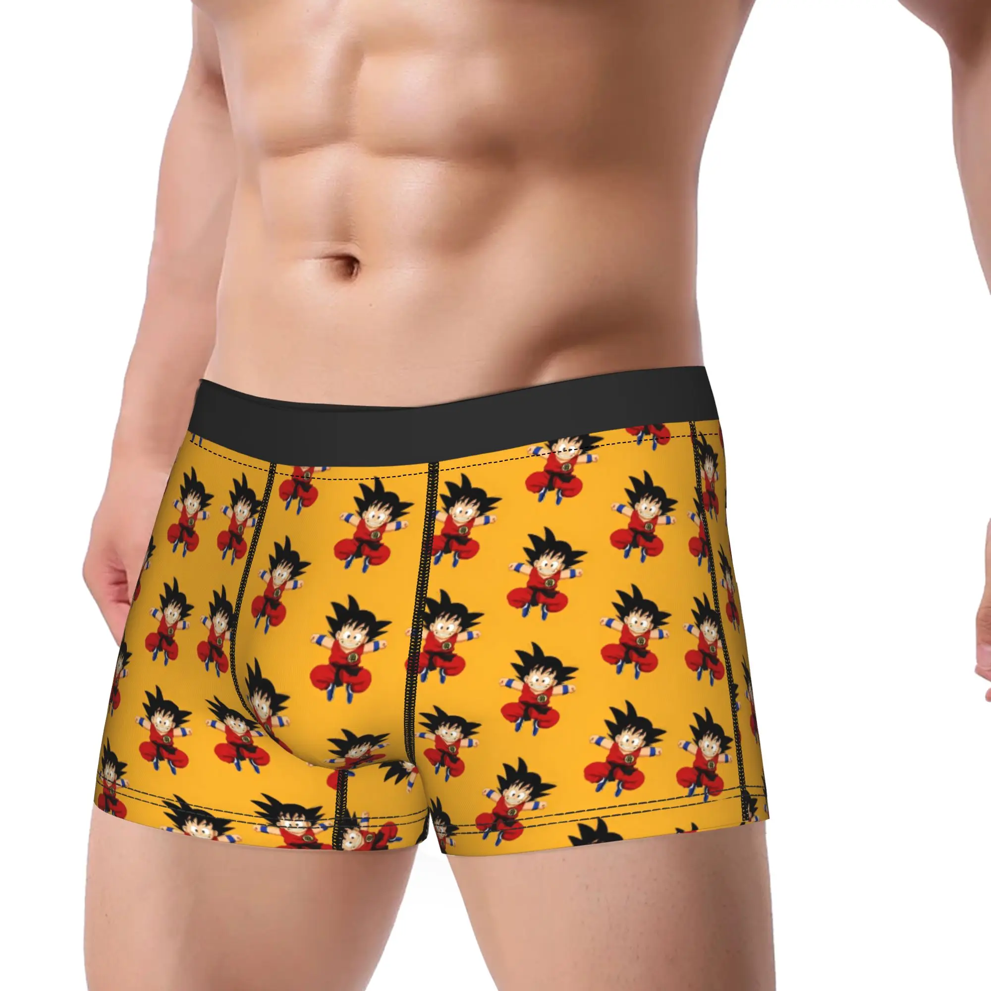 

Шорты-трусы с рисунком Boxer Dragon Ball Z Goku, мужское нижнее белье, мягкие трусы с персонажами аниме для мужчин, большие размеры