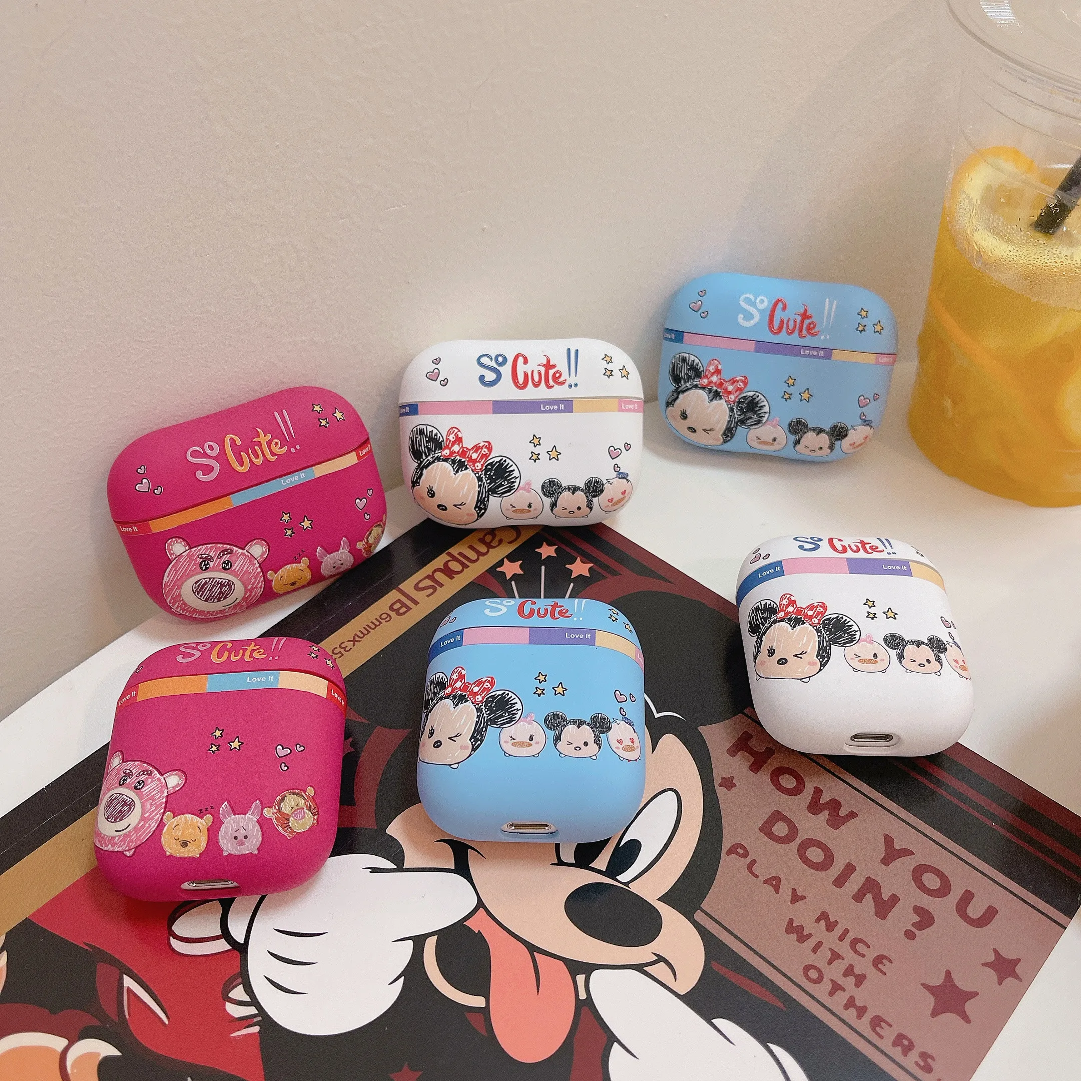 

MINISO Series 3 Headphone Covers, Cartoon, Cool, Anti-drop, Soft TPU Material, Suitable for Airpods 1, 2, 3, Pro 2, Pro2