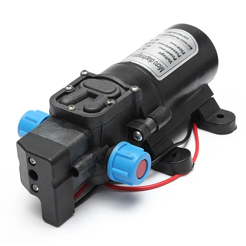 Imagem -02 - Mini Alta Pressão Diafragma Pulverizador de Água Bomba de Água Elétrica Agrícola Preto Lavagem de Carro dc 12 v 60w 120psi 5l por Min 1pc